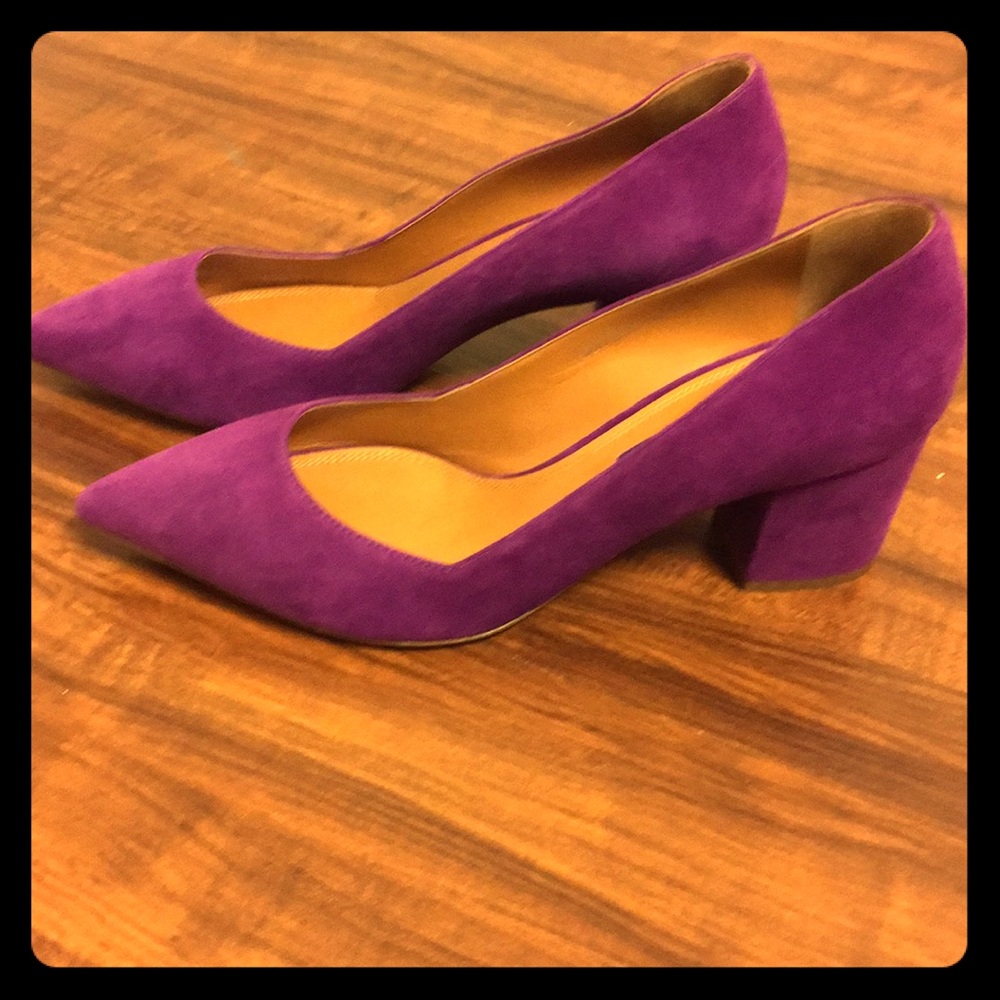 Ralph Lauren Purple Label Suede Heels